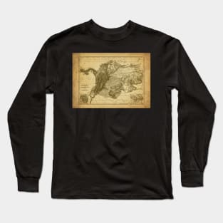 Old Map - Vintage - Venezuela & Colombia Long Sleeve T-Shirt